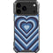 Blue Heart Pattern iPhone 17 Pro Max Clear Case