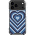 Blue Heart Pattern iPhone 17 Pro Max Clear Case