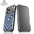 Blue Heart Pattern iPhone 17 Pro Max Clear Case