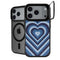 Blue Heart Pattern iPhone 17 Pro Max Kickstand Case