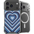 Blue Heart Pattern iPhone 17 Pro Max MagSafe Case