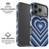 Blue Heart Pattern iPhone 17 Pro Max Magsafe Impact Case