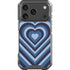 Blue Heart Pattern iPhone 18 Pro Clear Case
