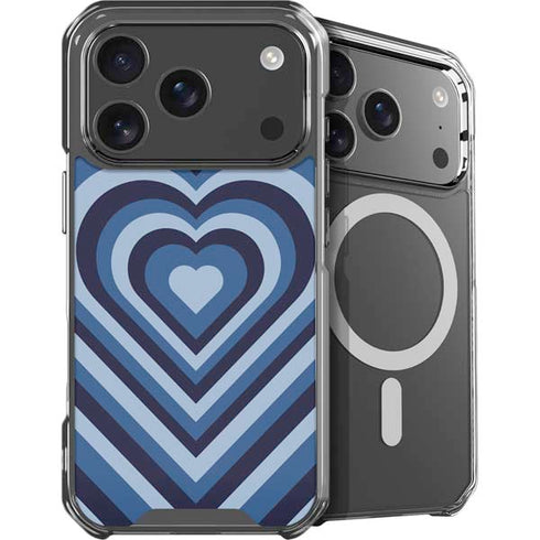 Blue Heart Pattern iPhone 18 Pro Max MagSafe Case