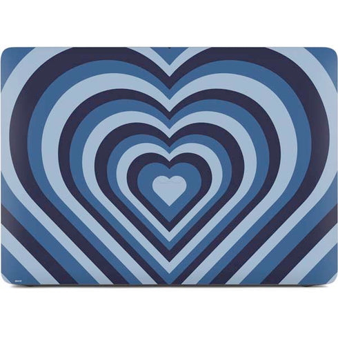 Blue Heart Pattern Apple MacBook Air Skin