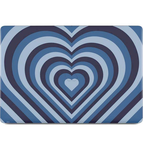 Blue Heart Pattern MacBook Skins
