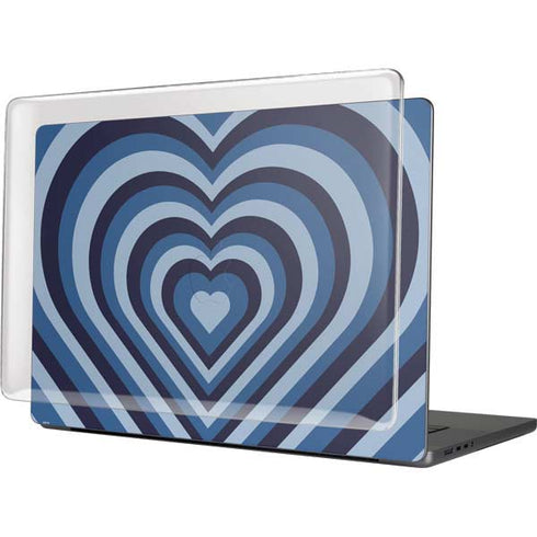 Blue Heart Pattern MacBook Cases