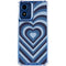 Blue Heart Pattern Moto G Play 4G (2024) Clear Case