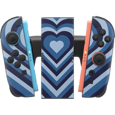 Blue Heart Pattern Nintendo Switch 2 (2025) Joy-Con Controller Skin