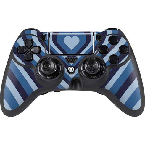 Blue Heart Pattern PlayStation PS4 Skins