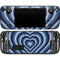 Blue Heart Pattern Steam Deck Handheld Gaming Computer Skin