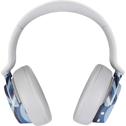 Blue Heart Pattern Surface Headphones Skin