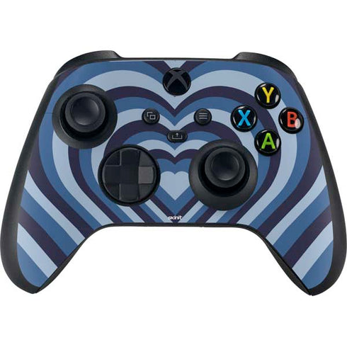 Blue Heart Pattern Xbox Series X Skins