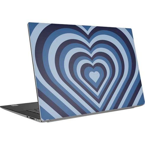 Blue Heart Pattern Dell XPS Skin