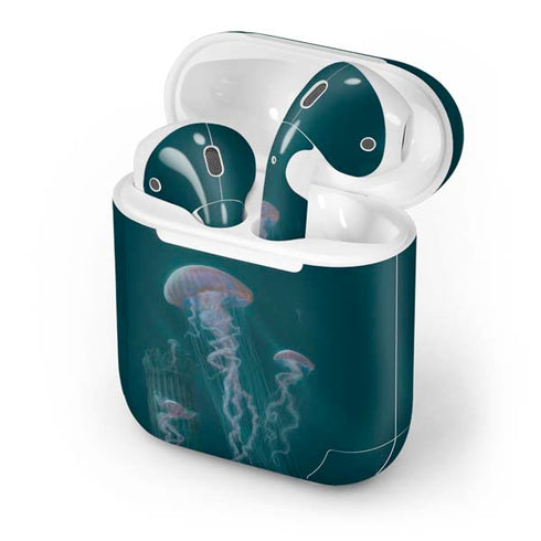 Blue Jellyfish by Vincent Hie Apple AirPods Skin
