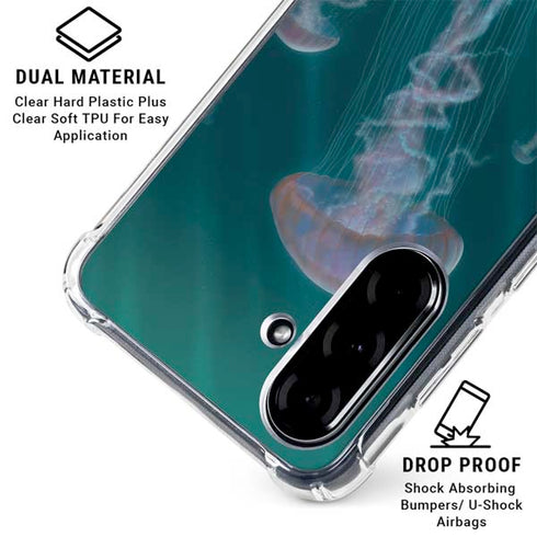 Blue Jellyfish by Vincent Hie Galaxy A36 5G Clear Case
