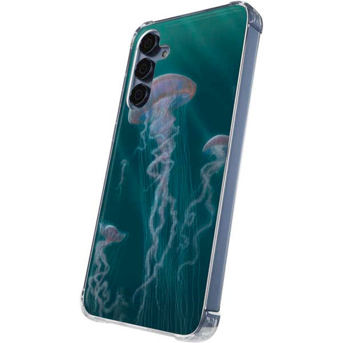 Blue Jellyfish by Vincent Hie Galaxy A55 5G Clear Case