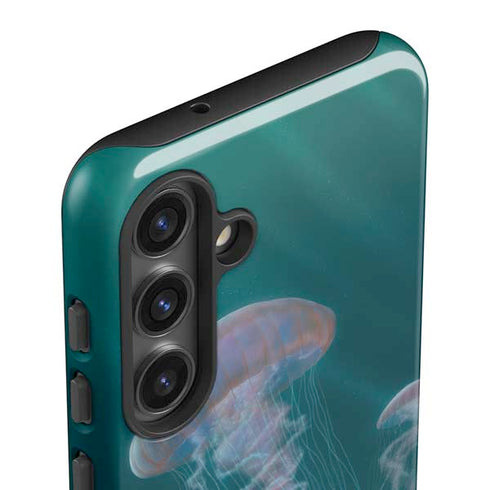 Blue Jellyfish by Vincent Hie Galaxy S25 Impact Case