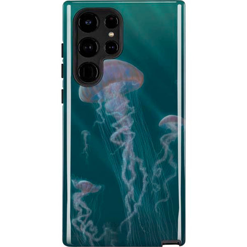 Blue Jellyfish by Vincent Hie Galaxy Cases