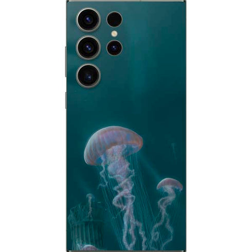 Blue Jellyfish by Vincent Hie Galaxy S25 Ultra Skin