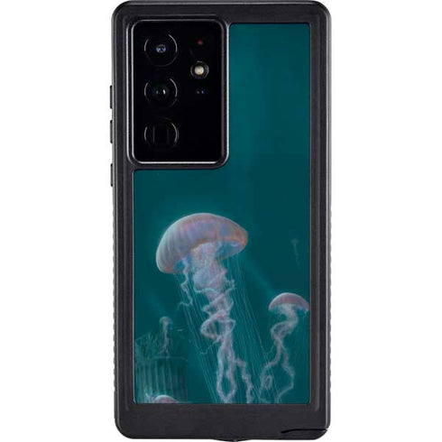 Blue Jellyfish by Vincent Hie Galaxy S24 Ultra Waterproof Case