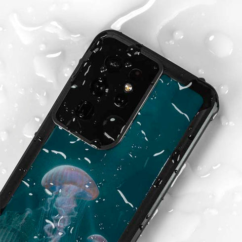 Blue Jellyfish by Vincent Hie Galaxy S24 Ultra Waterproof Case