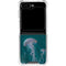 Blue Jellyfish by Vincent Hie Galaxy Z Flip6 Clear Case