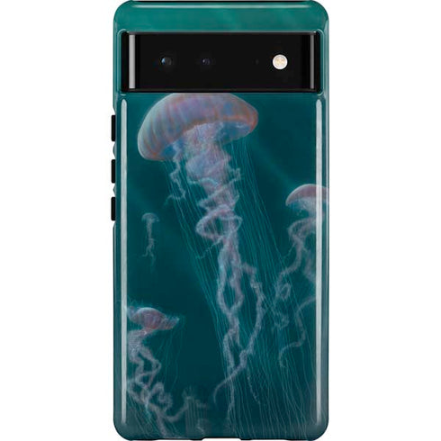 Blue Jellyfish by Vincent Hie Pixel Cases