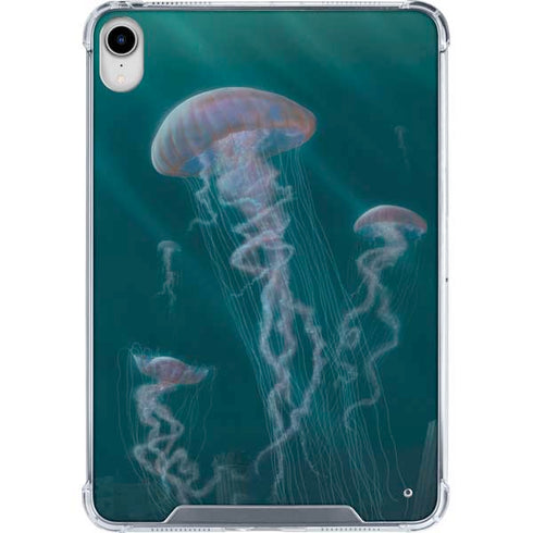 Blue Jellyfish by Vincent Hie iPad 11th Gen (2025) Clear Case