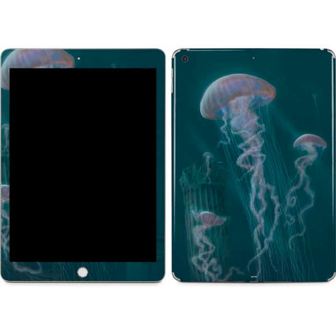 Blue Jellyfish by Vincent Hie Apple iPad Skin