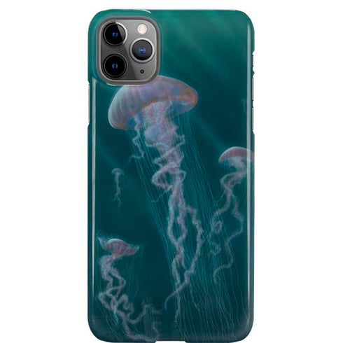 Blue Jellyfish by Vincent Hie iPhone Cases