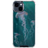 Blue Jellyfish by Vincent Hie iPhone 15 Clear Case