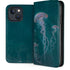 Blue Jellyfish by Vincent Hie iPhone 15 Folio Case