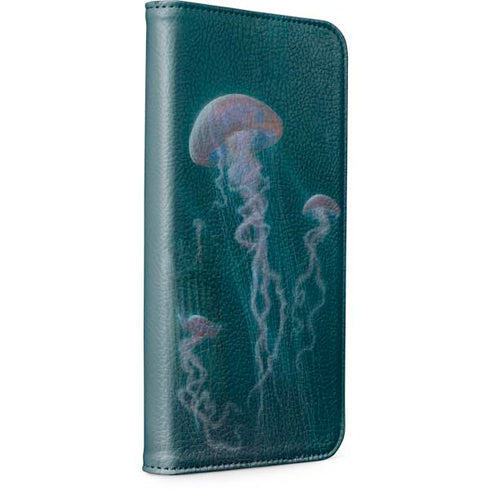 Blue Jellyfish by Vincent Hie iPhone 15 Folio Case