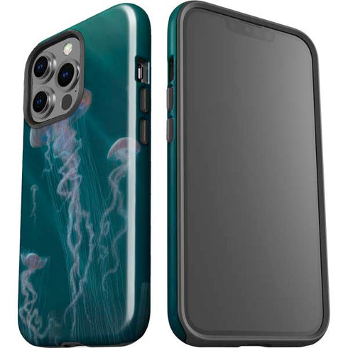 Blue Jellyfish by Vincent Hie iPhone 15 Pro Impact Case
