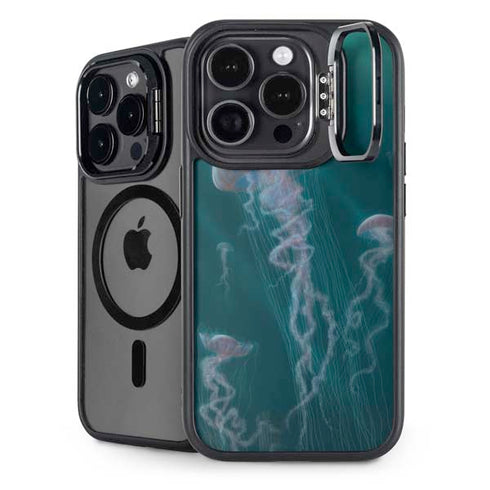 Blue Jellyfish by Vincent Hie iPhone 15 Pro Max Kickstand Case