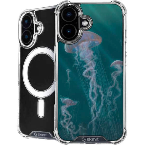Blue Jellyfish by Vincent Hie iPhone 16 Plus MagSafe Case