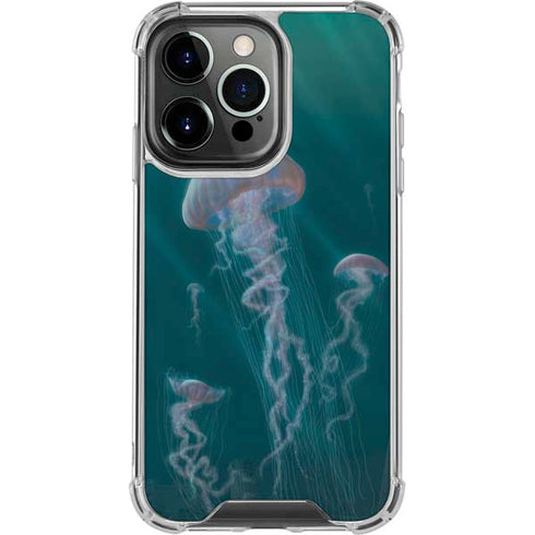 Blue Jellyfish by Vincent Hie iPhone 16 Pro Clear Case