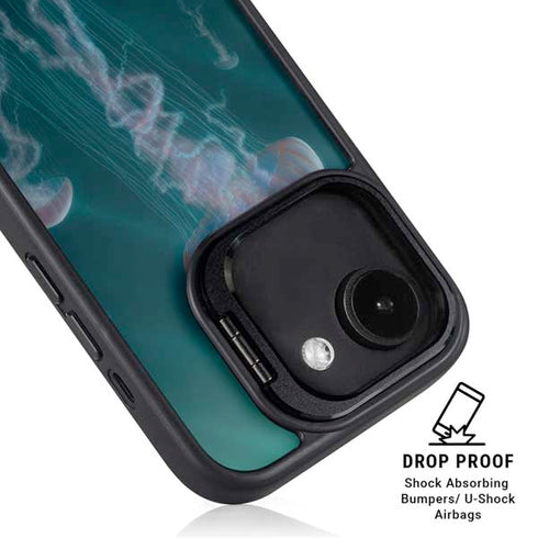Blue Jellyfish by Vincent Hie iPhone 16e Kickstand Case