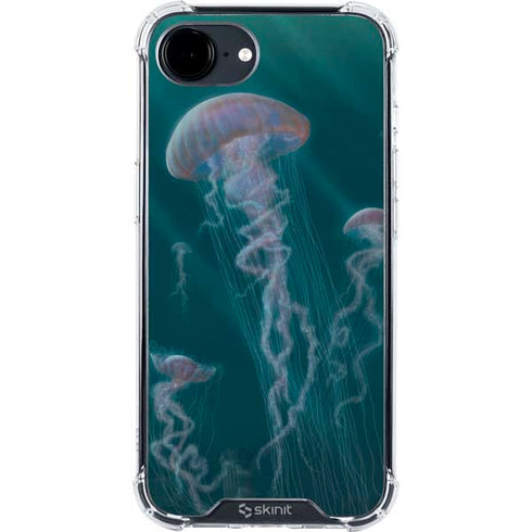 Blue Jellyfish by Vincent Hie iPhone 16e Clear Case