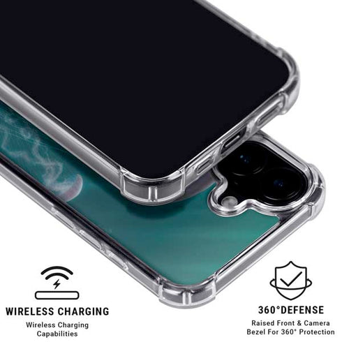 Blue Jellyfish by Vincent Hie iPhone 17 Clear Case
