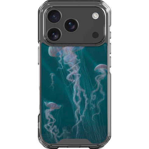 Blue Jellyfish by Vincent Hie iPhone 18 Pro Clear Case