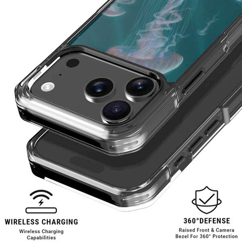 Blue Jellyfish by Vincent Hie iPhone 18 Pro Clear Case