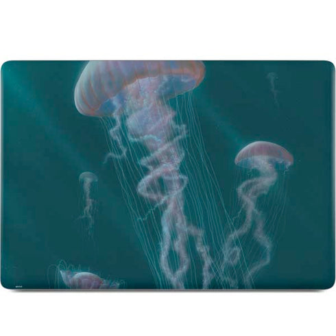 Blue Jellyfish by Vincent Hie MacBook Skins
