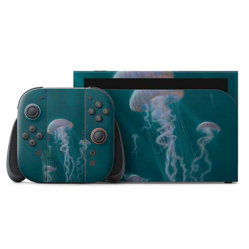 Blue Jellyfish by Vincent Hie Nintendo Switch 2 (2025) with Joy-Con Skin