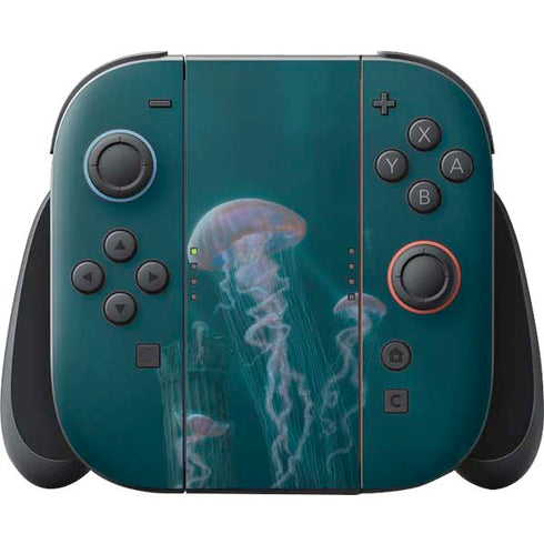 Blue Jellyfish by Vincent Hie Nintendo Skins