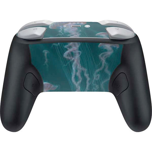 Blue Jellyfish by Vincent Hie Nintendo Switch 2 (2025) Pro Controller Skin