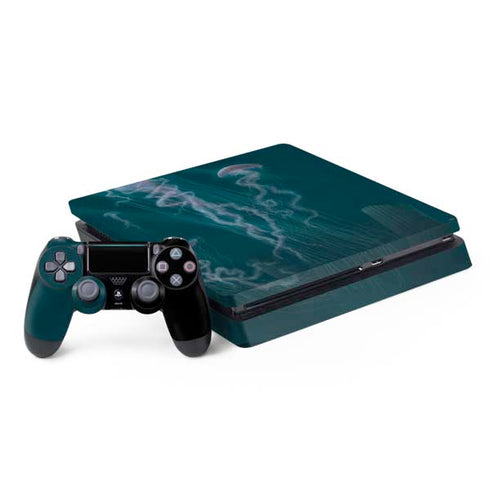Blue Jellyfish by Vincent Hie PlayStation PS4 Skins
