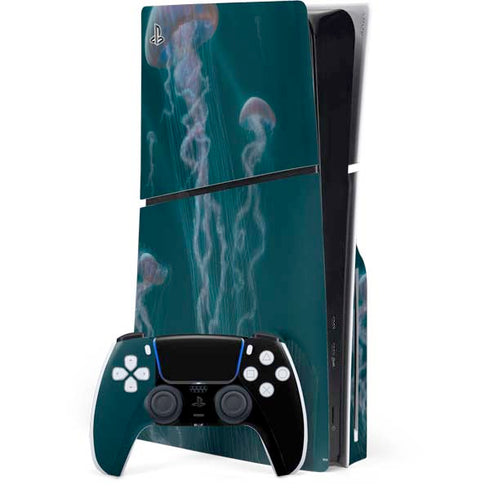 Blue Jellyfish by Vincent Hie PlayStation PS5 Skins