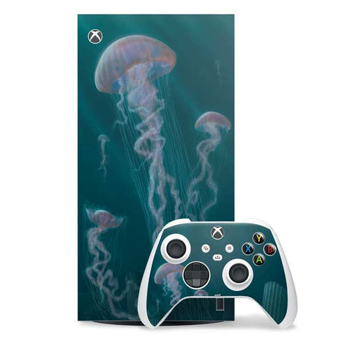 Blue Jellyfish by Vincent Hie Xbox Series X Skins